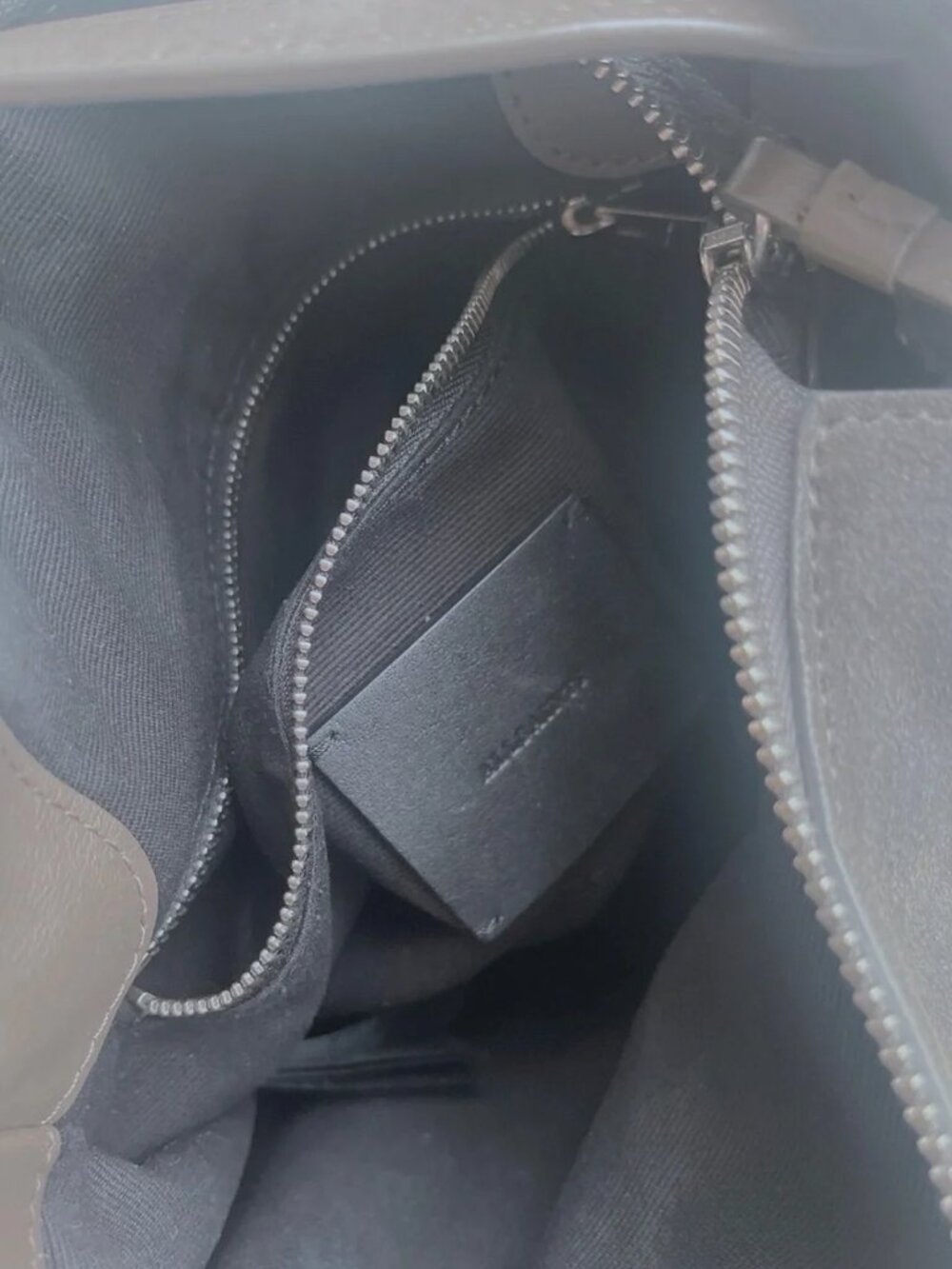 AllSaints Echo Hobo Shoulder Bag in Grey Suede Leather - Picture 6 of 6